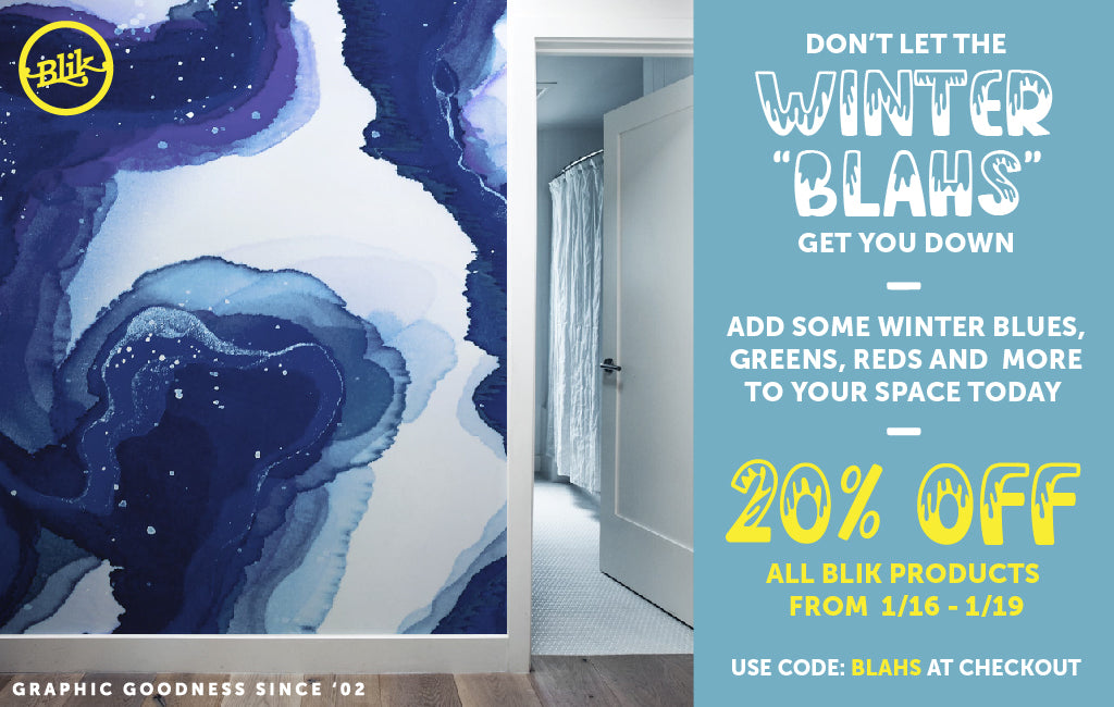 Remedy for the winter blues with 20% off all the colors.