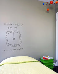 Escape Hatch Vinyl Wall Decoration | Funny Vinyl Wall Decals – Blik