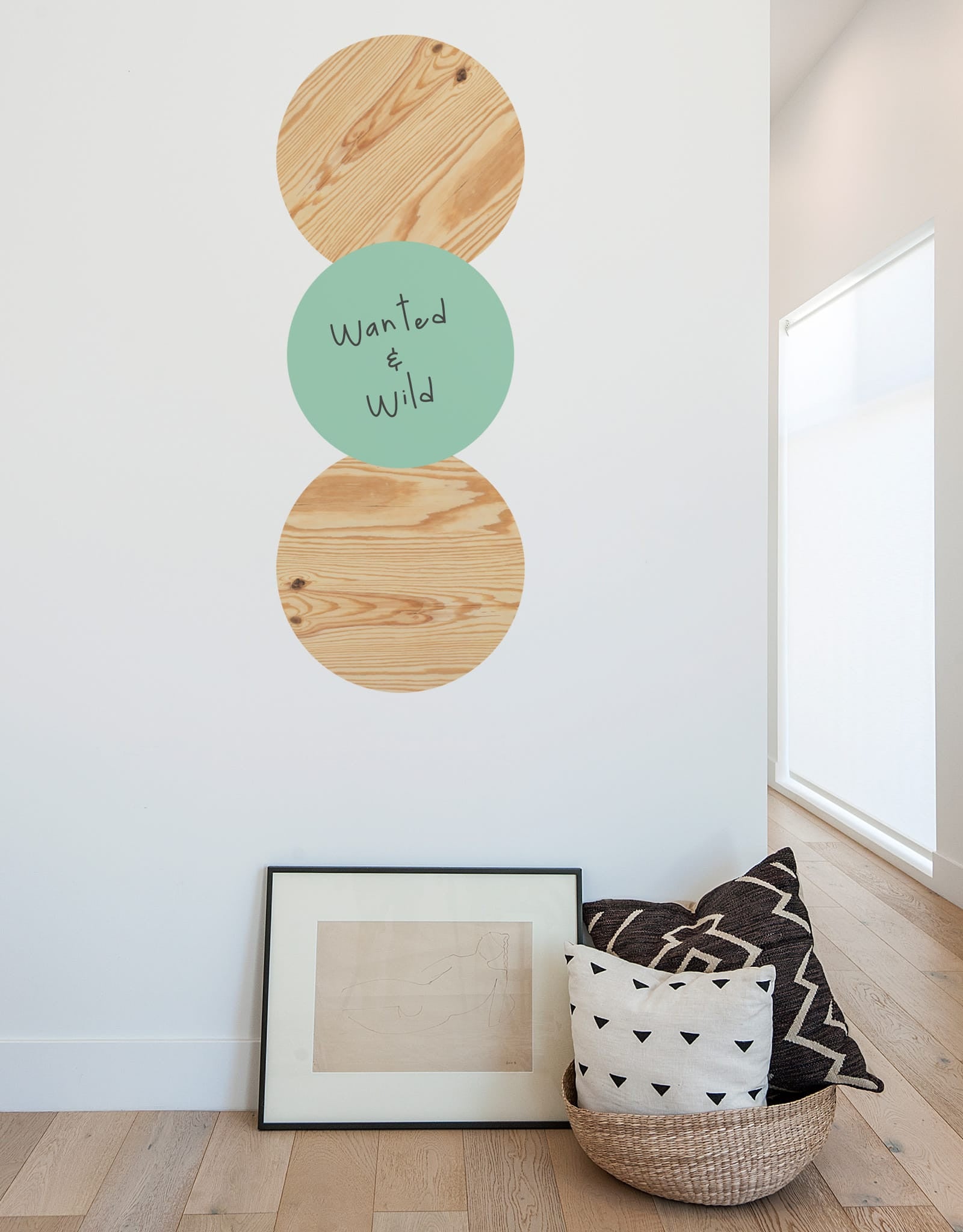 Light Wood Dry Erase - Circle